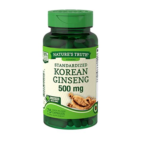 korean ginseng 500mg.